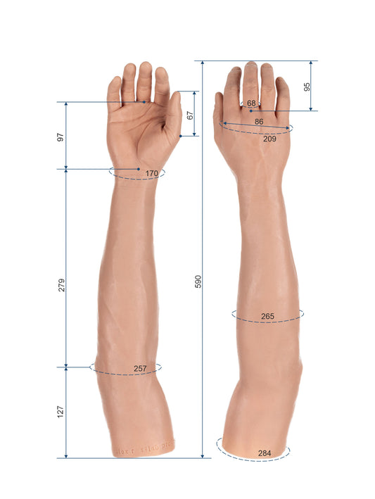 Cosmetic Prosthetic Glove –  Men Shape / Arm / Ref. "Alex"