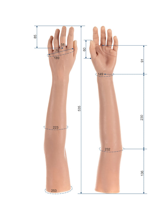 Cosmetic Prosthetic Glove – Women Shape / Arm / Ref. "Angy"