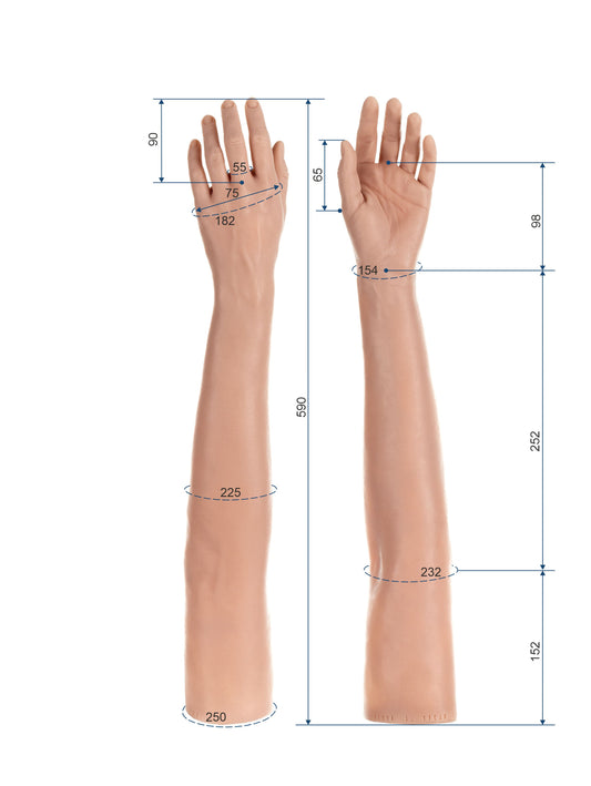 Cosmetic Prosthetic Glove – Women Shape / Arm / Ref. "Elena"