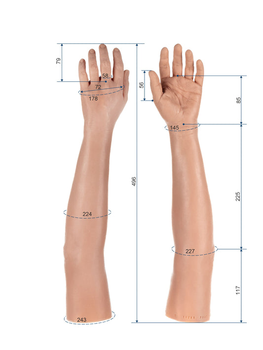 Cosmetic Prosthetic Glove – Women Shape / Arm / Ref. "Lucy"