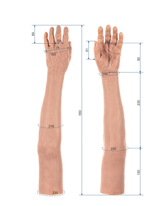 Cosmetic Prosthetic Glove – Women Shape / Arm / Ref. "Maria"