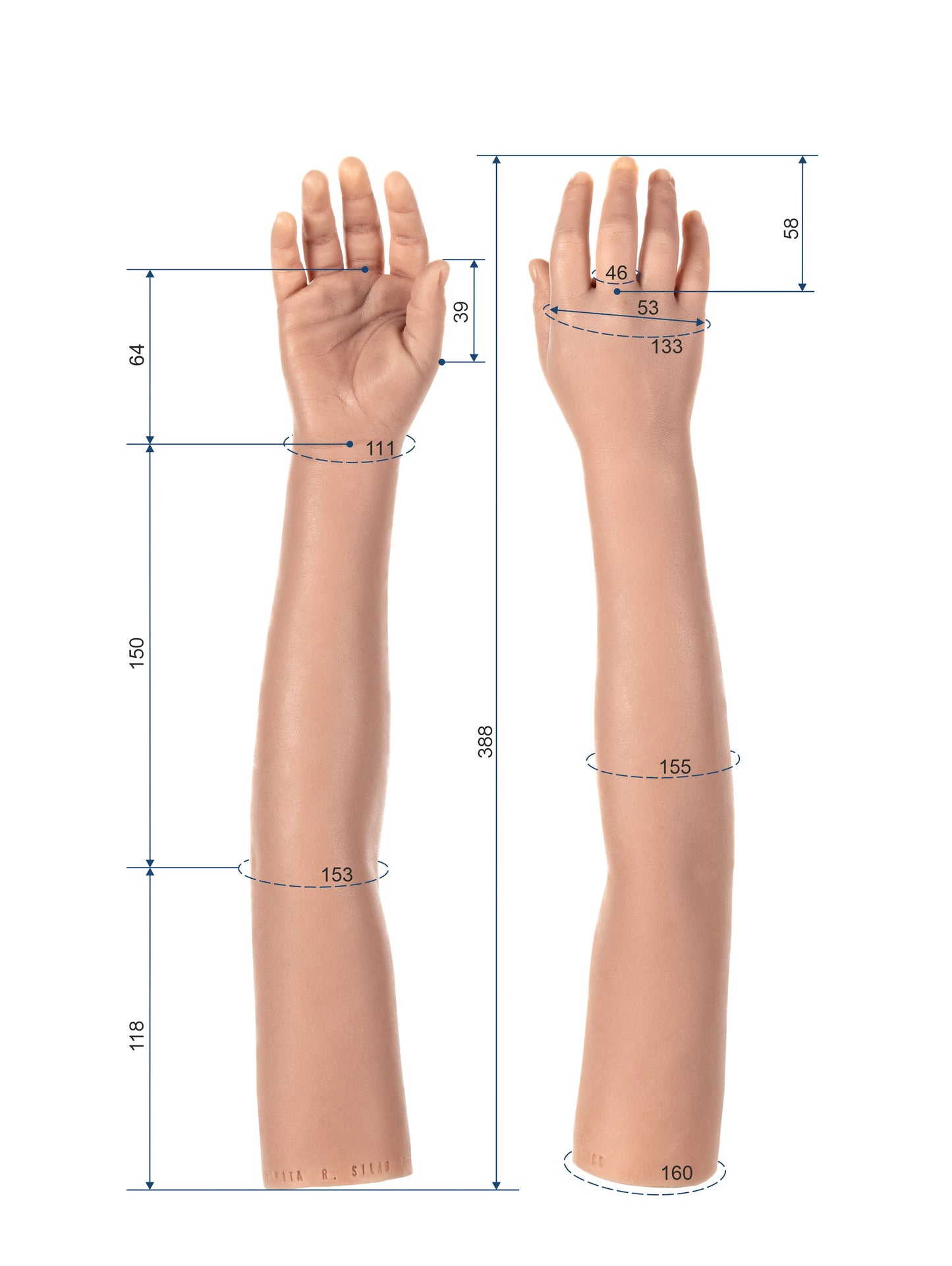 Cosmetic Prosthetic Glove – Children Shape / Arm / Ref. "Nikita"