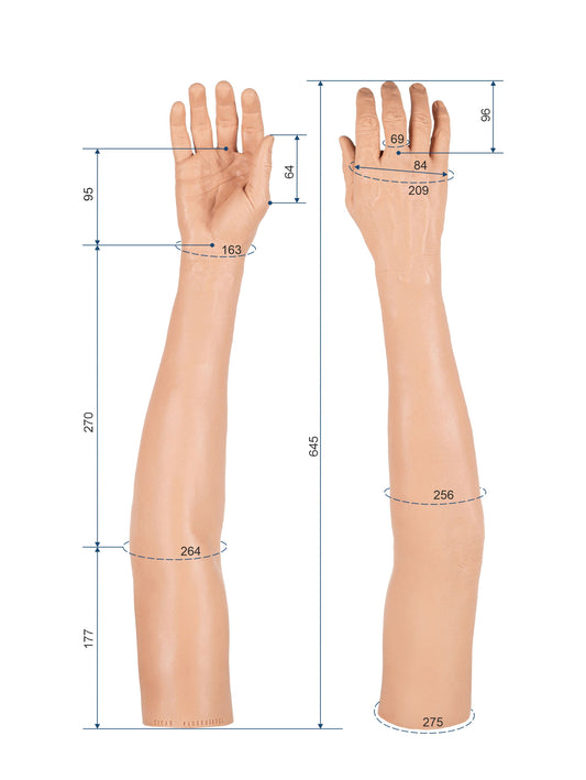 Cosmetic Prosthetic Glove –  Men Shape / Arm / Ref. "Oliver"