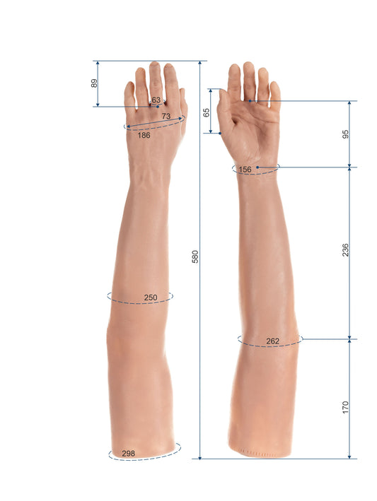 Cosmetic Prosthetic Glove – Women Shape / Arm / Ref. "Olga"