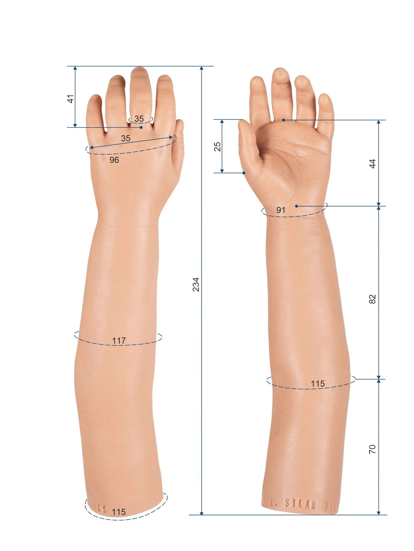 Cosmetic Prosthetic Glove – Children Shape / Arm / Ref. "Sam"