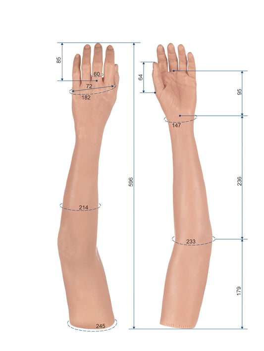 Cosmetic Prosthetic Glove – Women Shape / Arm / Ref. "Sandra"
