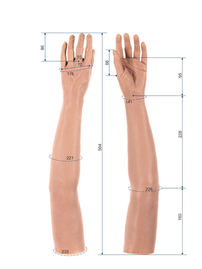 Cosmetic Prosthetic Glove – Women Shape / Arm / Ref. "Christine"