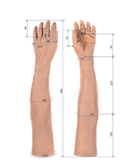 Cosmetic Prosthetic Glove –  Men Shape / Arm / Ref. "Ernest"