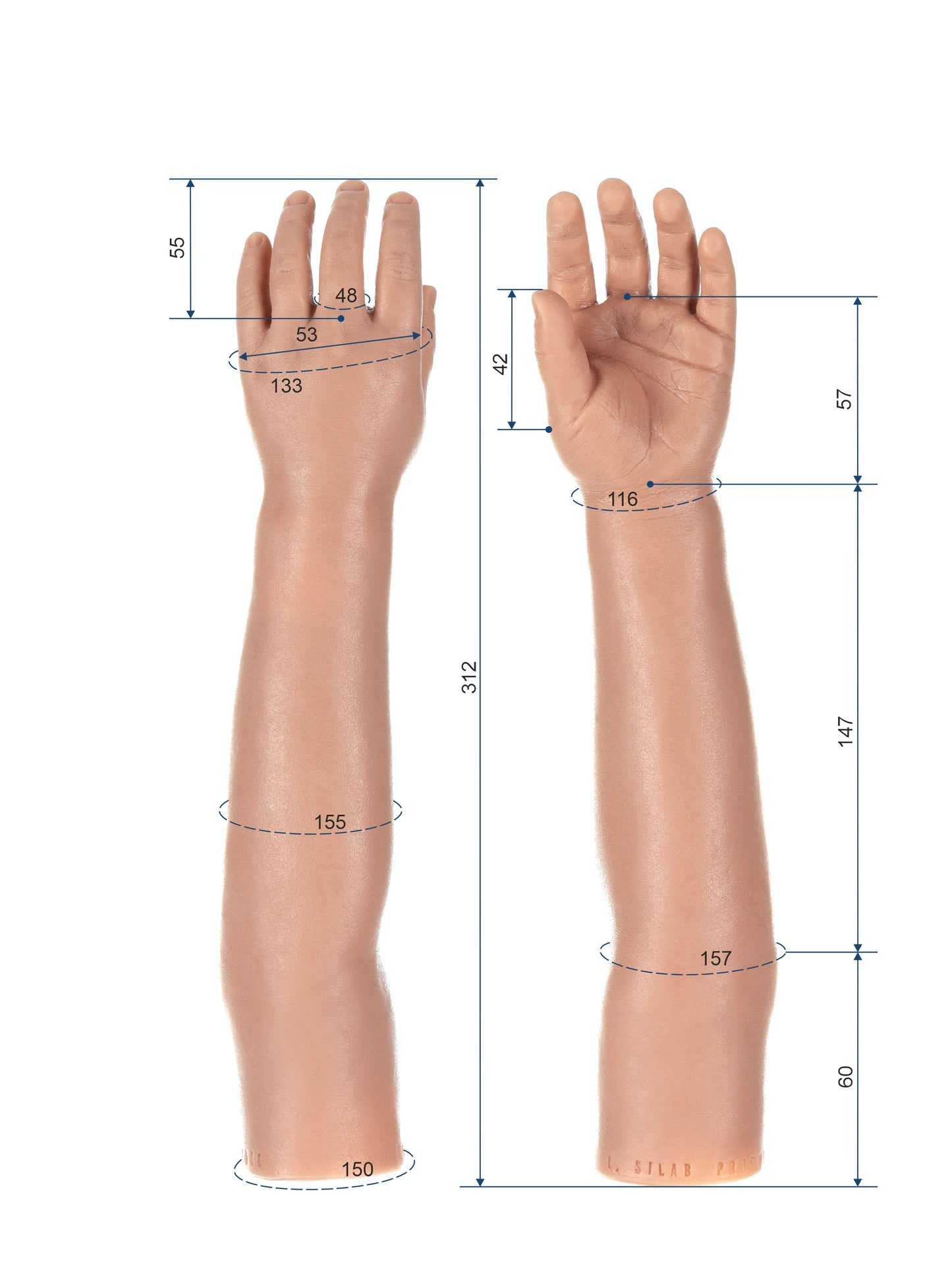 Cosmetic Prosthetic Glove – Children Shape / Arm / Ref. "Ivan"