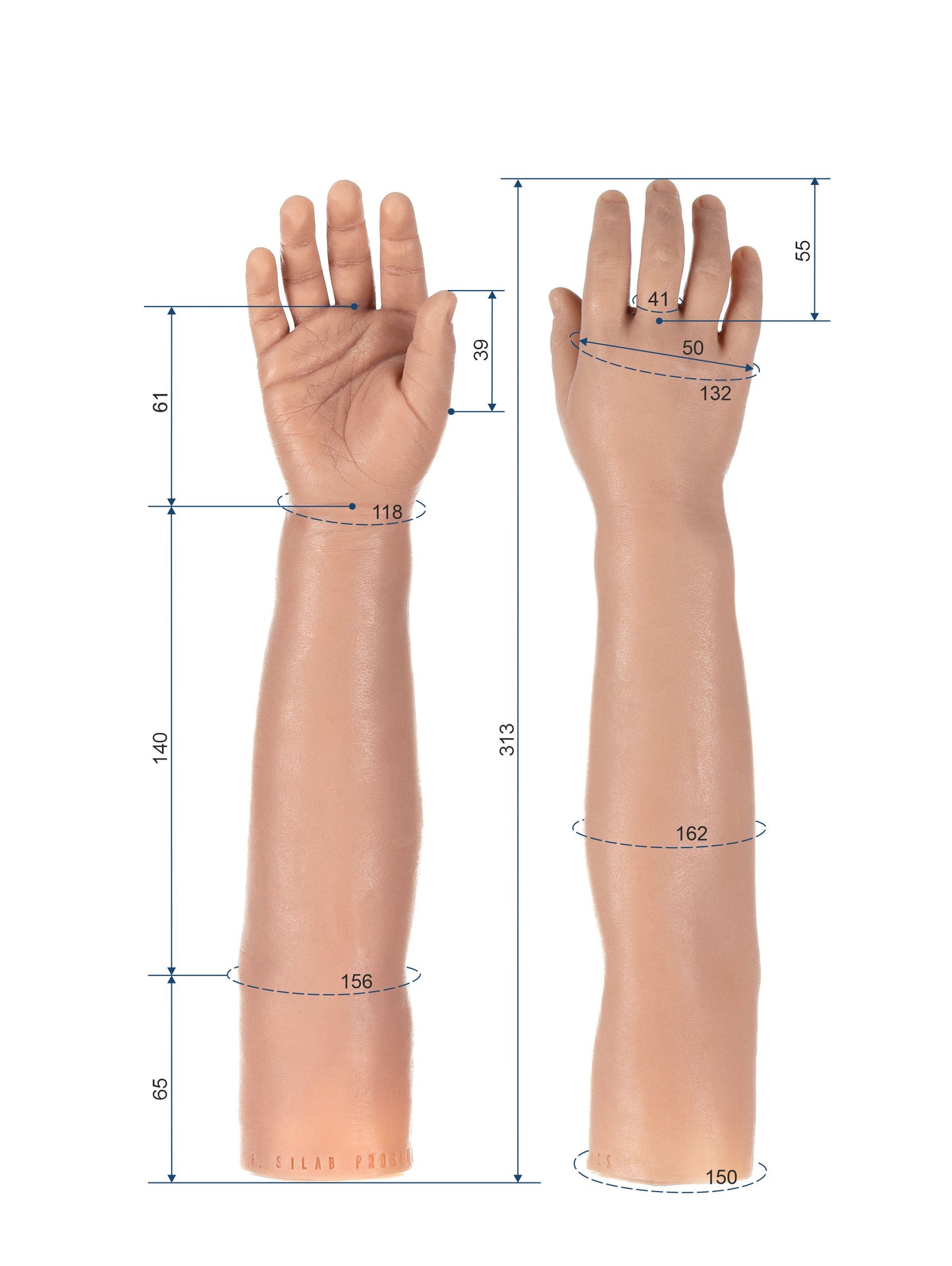 Cosmetic Prosthetic Glove – Children Shape / Arm / Ref. "Ivan"