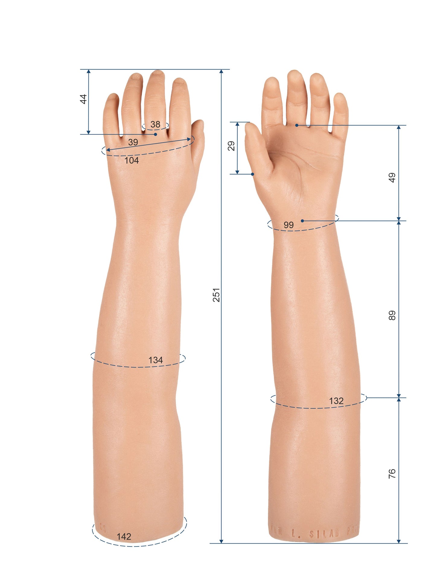 Cosmetic Prosthetic Glove – Children Shape / Arm / Ref. "Kim"