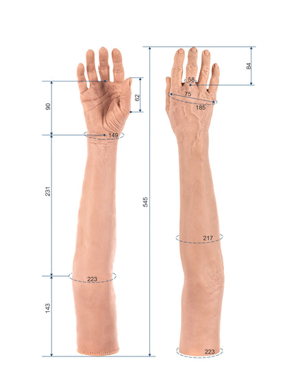 Cosmetic Prosthetic Glove – Women Shape / Arm / Ref. "Maria"