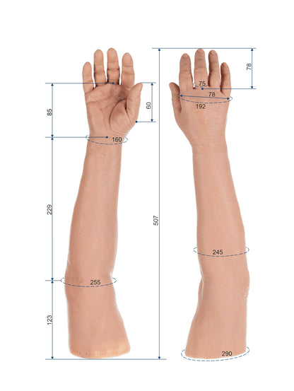 Cosmetic Prosthetic Glove – Women Shape / Arm / Ref. "Rosa"