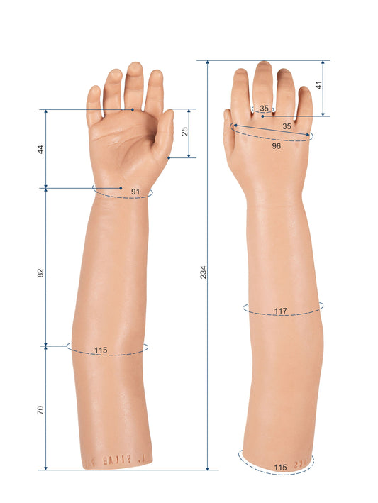 Cosmetic Prosthetic Glove – Children Shape / Arm / Ref. "Sam"
