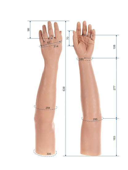 Cosmetic Prosthetic Glove –  Men Shape / Arm / Ref. "Tony"